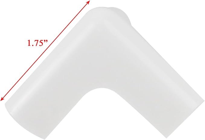 Xiaoyztan PVC 3D T Shape Corner Guards Baby Protective Funiture Edge Protectors for Table Chair Desk Cabinet 1.6-Inch 8Pcs White