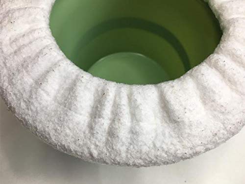 Top Hat Potty for Newborn Infant Potty Training | Elimination Communication | Includes 100% Cotton Undyed Fleece Cozy | Anti-Slip Rubber Band | for EC Baby Potty Training (Green)