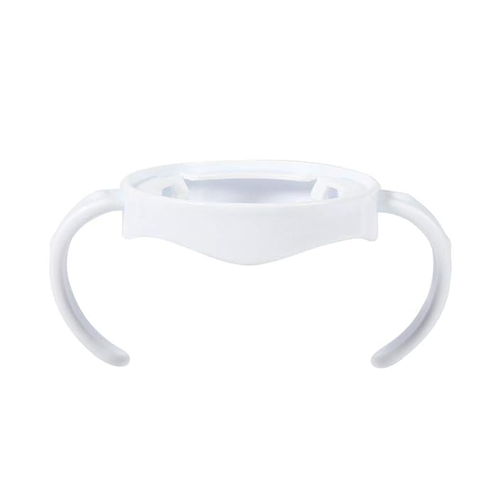 Feeding Bottle Handle, White Transitional Nursing Bottle Grip, Easy Grip Independent Standard Plastic Handle Feeding Baby Bottle Holder, for Baby Bottles, for Series