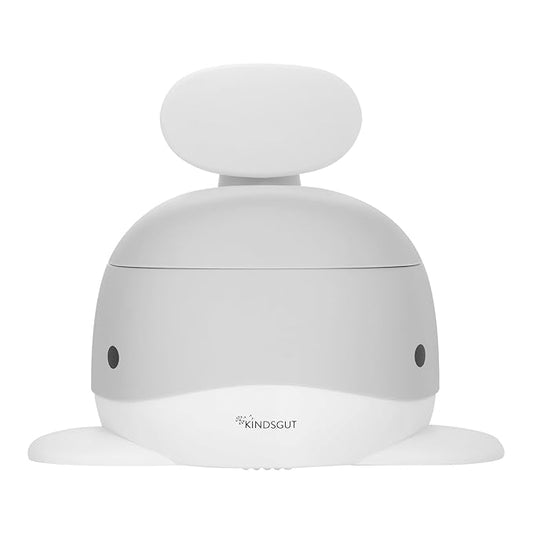 Kindsgut Whale Potty Training Toilet – Ergonomic Toddler Potty for Boys & Girls, Designed in Germany, Non-Slip & Easy Clean, Light Grey