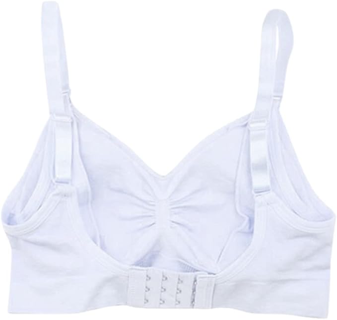 Womens Nursing Bra Seamless Sleeping Wirefree Breastfeeding Maternity Bralette with Removable Spill Prevention Pads