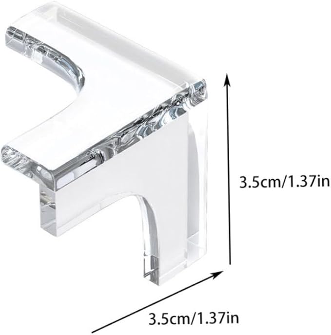 10 Pcs Clear PVC Corner Protectors Anti-Collision for Bed Frame Baby Proof Edges Covers Furniture Corner Guard