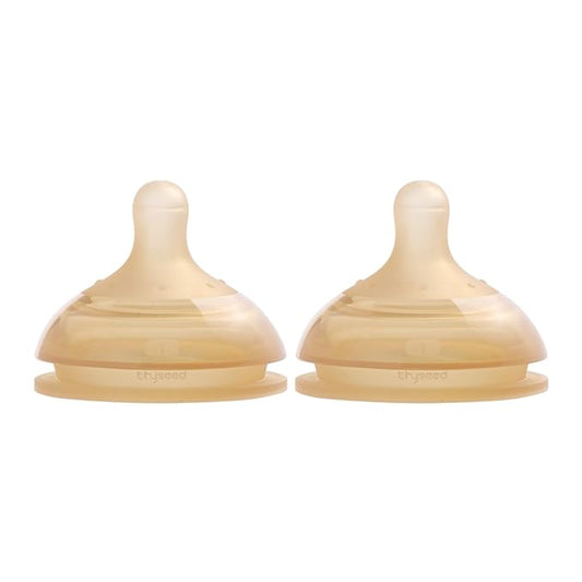 Thyseed Anti-Colic Series Nipple, Extra Slow Flow,0+ Months, 2-Pack