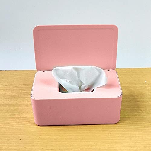 VALINK Wipes Dispenser Holder, Dustproof Tissue Storage Box Case Wet Wipes Dispenser Holder with Lid for Home Office Desk Car