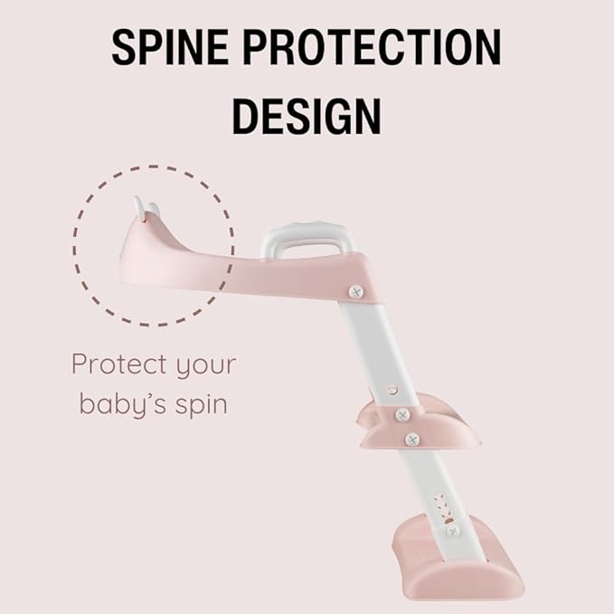 PandaEar Toilet Potty Training Seat with Step Stool Ladder, Comfortable Safe Potty Seat with Anti-Slip Pads Ladder for Kids Boys Girls Toddlers (Pink)