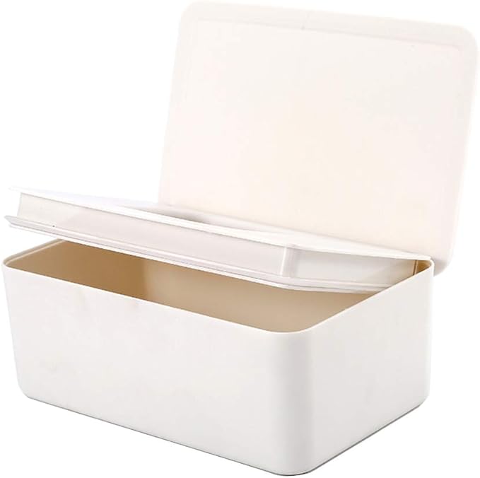 Wipes Holder with Lid, Wet Wipe Dispenser, Tissue Box Case for Home Stores