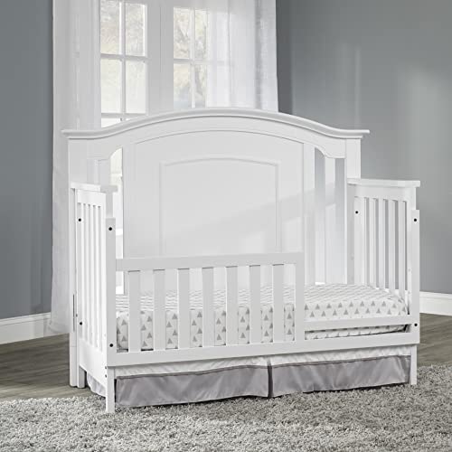 Oxford Baby Willowbrook Crib to Toddler Bed Guard Rail Conversion Kit, White, GreenGuard Gold Certified