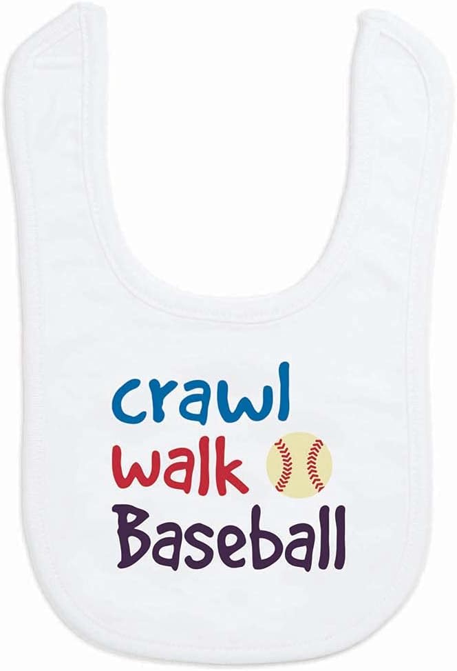 ChalkTalkSPORTS Baseball Baby & Infant Bibs | Soft Microfiber Baseball Baby Bibs