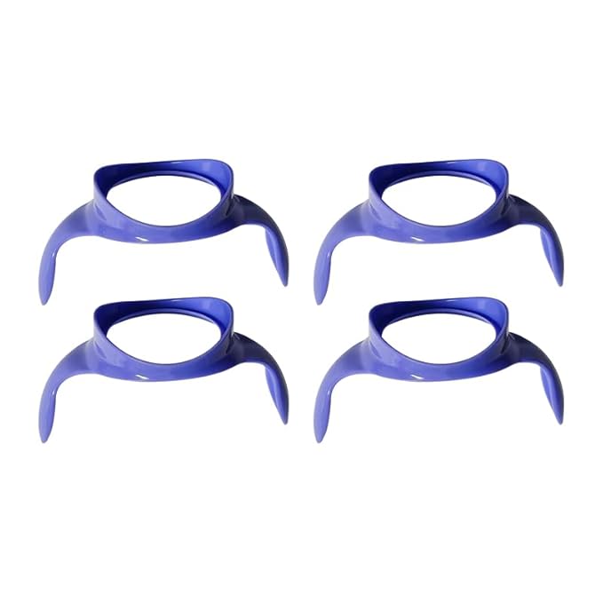 Baby Bottle Handles Compatible with Lansinoh Baby Bottles, Compatible Ergonomic Lansinoh Bottle Holder for Newborn, 4 Pack, Purple