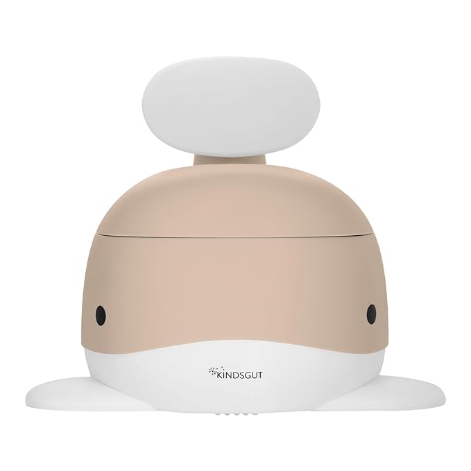 Kindsgut Whale Potty Training Toilet – Ergonomic Toddler Potty for Boys & Girls, Designed in Germany, Non-Slip & Easy Clean, Sand