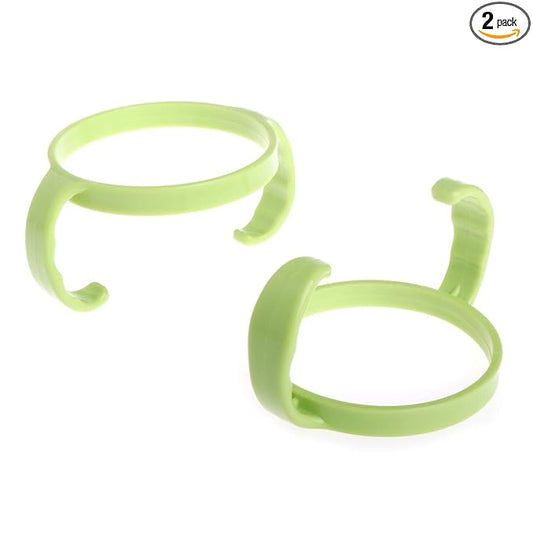 2 Pack Baby Bottle Holder Feeding Bottles for Comotomo Easy Cleaning 2 Count (Pink/Green) Easy Grip Plasic Handles Feeding Bottle Handles Bottle Handles for Baby Baby Bottle Handles Baby Bottle Baby
