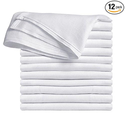 Clips N Grips® Birdseye Flatfold Cloth Diapers, 12 Count (White)