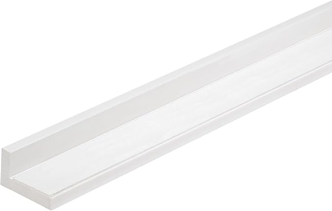Outwater White 3/4" X 1-1/2" Wall Corner Protector Trim with Adhesive, 8FT Length, 6 Pack