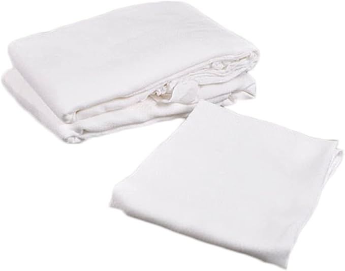 High Absorbancy Reusable Flat Cloth Diapers, Soft & Safe 27 X 27 100% Cotton Burp Cloth, Also Great to Clean Mirrors (24)