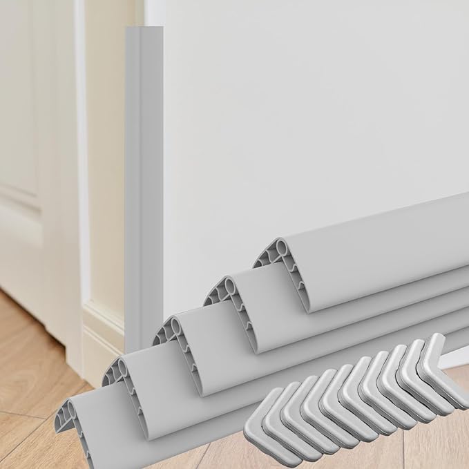 Wall Corner Edge Protector - 1.2 x 1.2 x 23.6 Inch Baby Proofing Corner Guards, Self Adhesive Furniture Edge Strips for Home, Kindergarten and Office, 5 Pack
