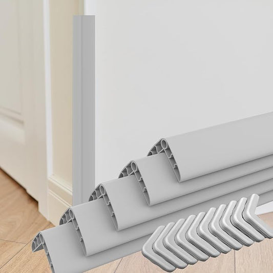 Wall Corner Edge Protector - 1.2 x 1.2 x 23.6 Inch Baby Proofing Corner Guards, Self Adhesive Furniture Edge Strips for Home, Kindergarten and Office, 5 Pack