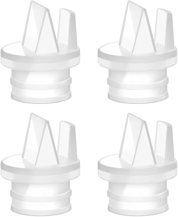 Maymom 2nd Generation Pump Valves with Pull Tab for Spectra S1, S2 and 9 Pumps and Compatible with Avent Comfort Electric Breast Pump; (4 pc)