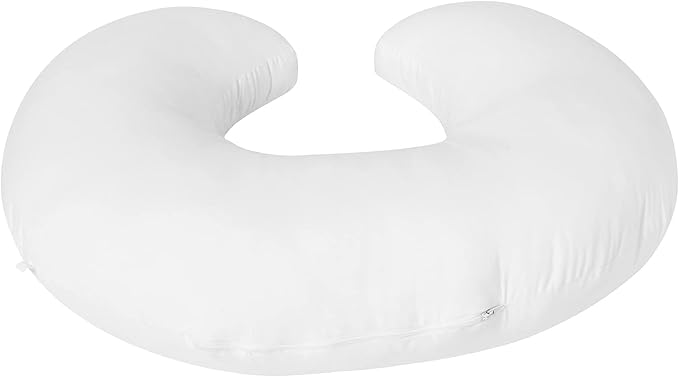 Nursing Pillow and Positioner with Cover for Breastfeeding and Bottle Feeding, Propping Baby, Tummy Time, Baby Sitting Support, Awake-Time Support (Pillow Only, 22" x 17.7" x 5.9")