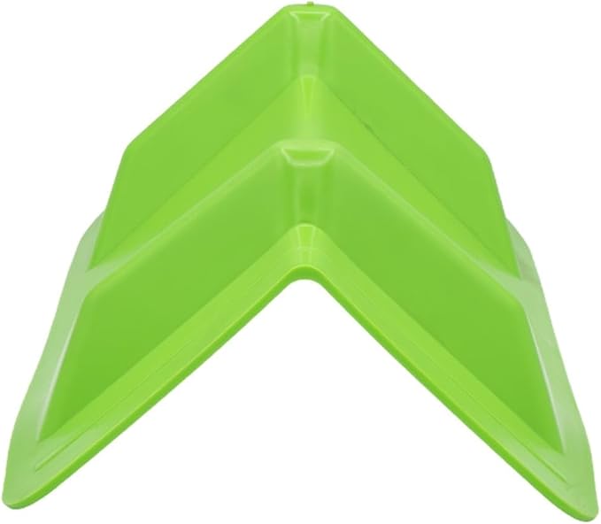 Mytee Products 40 Pack Green Flatbed Edge Protectors - 4"x4"x10" Plastic V Board Flatbed Corner Protectors for Cargo Loads & Tie Down Strap Guard - Fit 1 Strap Up to 4"