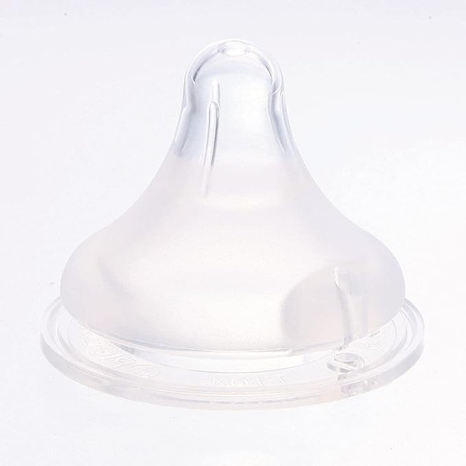 Pigeon Real Feel Silicon Nipple Bottle for Newborns, 1pc - SS Size