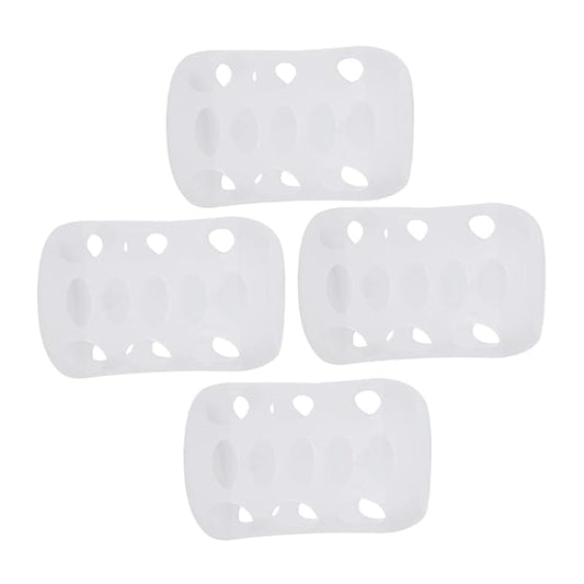 8 Pcs Milk Bottle Sleeves Pigeon Supplies Silicone Bottle Cover Feeding Glass Covers Glass Sleeves Nursery Feeding Baby White Anti-Fall