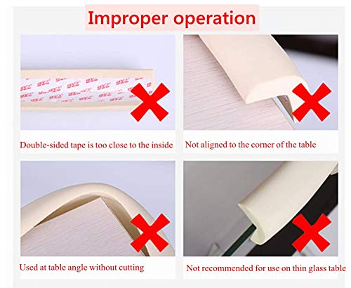 M2cbridge L Shape Extra Thick Furniture Table Edge Protectors Foam Baby 6.5 Ft (Brown)