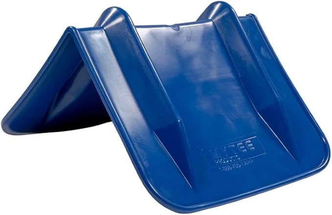 Mytee Products V Edge Protectors Flatbed, 8" x 12", Blue | Vee Shaped Plastics Corner Protectors for Cargo Loads | Tie Down Strap Guard for Winch, Ratchet Straps on Flatbed Truck Trailers