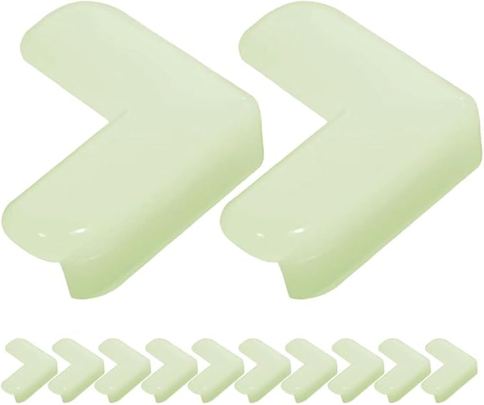 Toddmomy Luminous Corner Protectors Baby Safety Transparent Table Edge Guards Night Glow Childproof Anti-Collision Furniture Corner Guards for Kids 12 Pack 1.57X1.57X0.59In