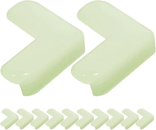 Toddmomy Luminous Corner Protectors Baby Safety Transparent Table Edge Guards Night Glow Childproof Anti-Collision Furniture Corner Guards for Kids 12 Pack 1.57X1.57X0.59In