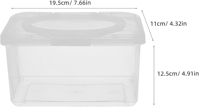 MERRYHAPY Reusable Wipes Dispenser for Wipes Container and Holder for Nursery Decor Portable Diaper Holder for Home and Travel Use