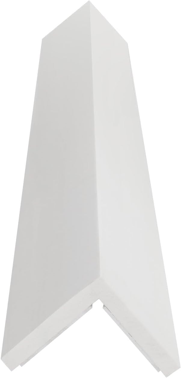 Outwater White 3" X 3" Styrene Angle with Adhesive on Both Sides, 4FT, Heavy-Duty Wall Corner Protector