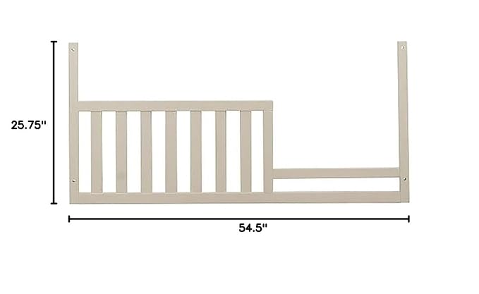 Baby Cache Toddler Bed Guard Rail, Montana Collection, Glazed White