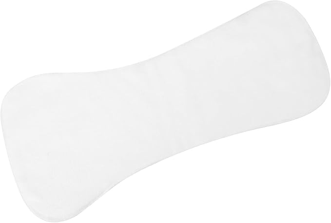 Adults Cloth Diaper, 4‑Layer Reusable Washable Nappy Diaper Soft Absorbent Inserts Pad for Incontinence Elderly(White)