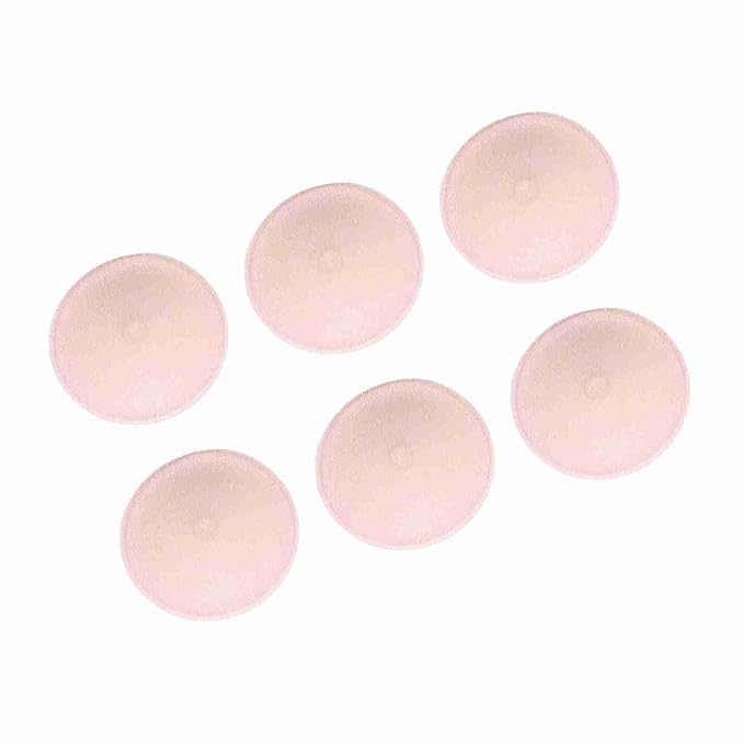 Reusable Cotton Breast Pads Washable Nursing Pads 6 Pack White Absorbent 12cm Diameter for Nursing Mothers