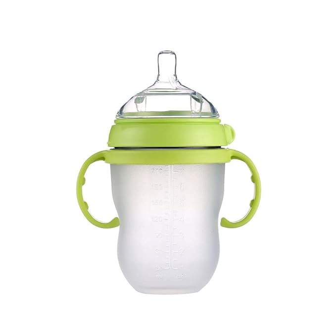 Bottle Handles Grip Compatible for Comotomo Baby Feeding Bottle (2 Count, Pink)
