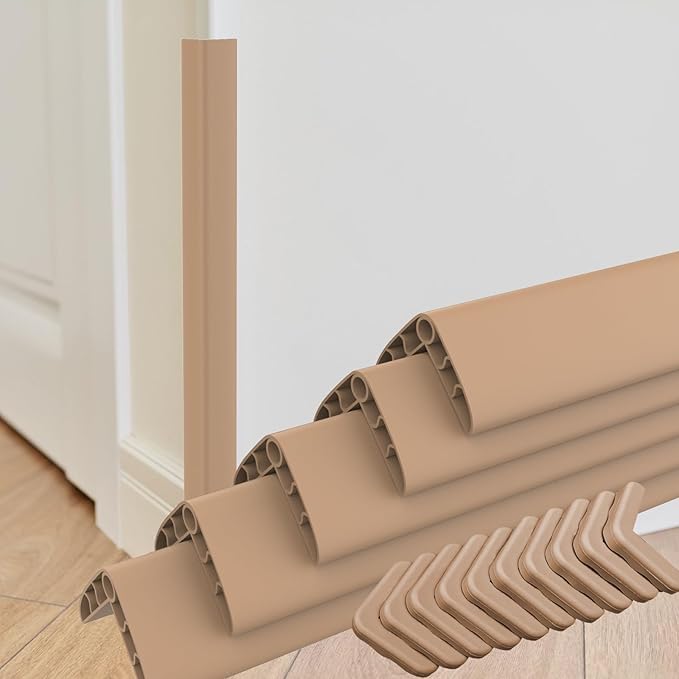 Wall Corner Edge Protector - 1.2 x 1.2 x 23.6 Inch Baby Proofing Corner Guards, Self Adhesive Furniture Edge Strips for Home, Kindergarten and Office, 5 Pack