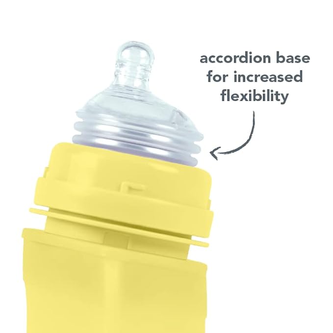 Green Sprouts Sprout Ware Baby Pocket Made from Silicone and Plants (5 oz.), Non-Toxic Silicone Plant-Based Plastic Baby Pocket Without BPA, BPS, BPF, Yellow