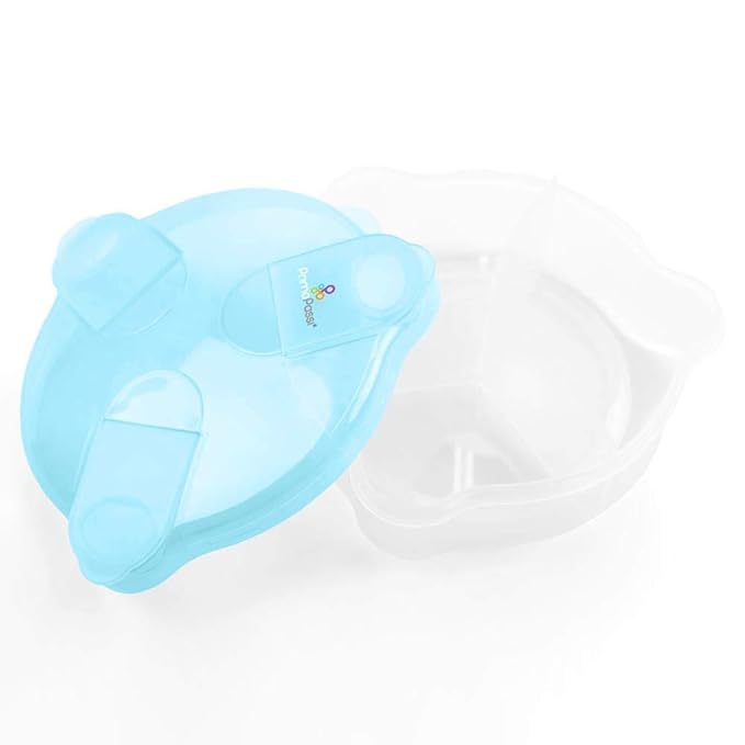 Primo Passi Formula Dispenser | On-The-Go Baby Formula Dispenser | BPA Free Milk Powder Storage Container (Blue)
