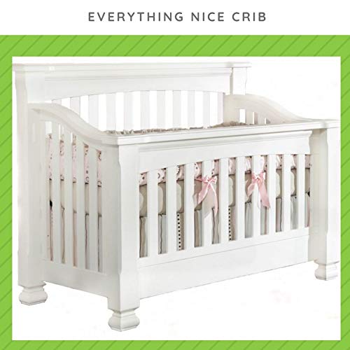Full-Size Conversion Kit Bed Rails for Baby's Dream & Cocoon Convertible Cribs - Solid Wood Rail - Toddler and Adult Bed Rail for Full-Size Beds - Essential Nursery & Baby Furniture (Snowdrift)