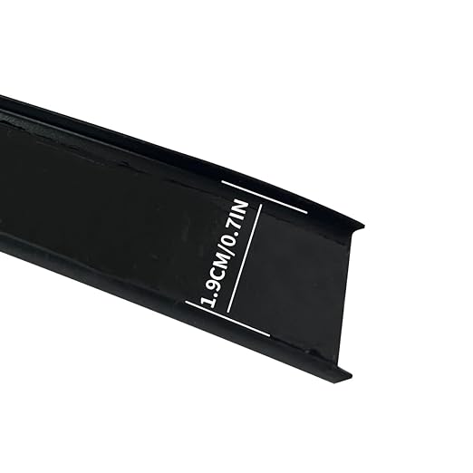 16.4ft Self Adhesive Flexible U Channel Edge Protector, TPE Flexible Furniture Edge Banding for Cabinet Repair & Restoration (18MM, Black)