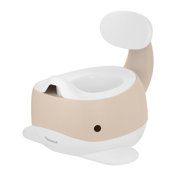 Kindsgut Whale Potty Training Toilet – Ergonomic Toddler Potty for Boys & Girls, Designed in Germany, Non-Slip & Easy Clean, Sand
