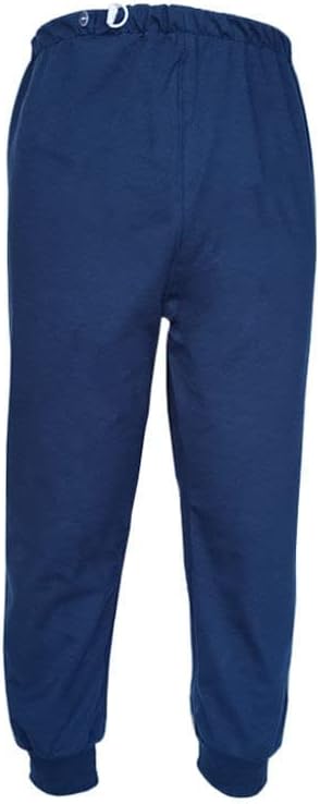 Waterproof Diaper Pants for The Elderly, Leak-Proof Long Pants, Washable Cotton, Adult Urine Pads,Paralyzed, Bedridden Men Women (Blue,L)