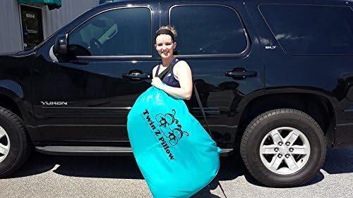 Twin Z The Pillow - 6 uses in 1 Twin Pillow ! Grey Plus Free Travel Bag!