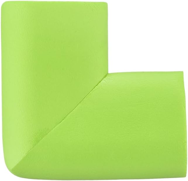 uxcell Corner Guards Edge Protectors, 8Pack U Foam Safety Bumper W Self-Adhesive Tape Furniture Corner Table Edge Guard, 2.16"x1.38"x0.315", Lawn Green