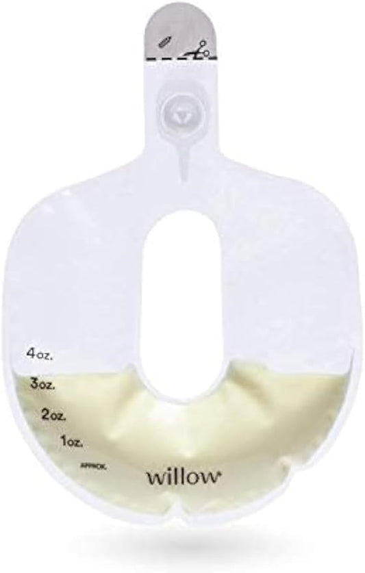 Willow - 360 Pump Spill-Proof Breast Milk Bags - 24 Ct - Holds 4 oz. Per Self-Sealing Storage Bag - Compatible with Willow 360 or 3.0 Wearable Hands Free Breast Pump