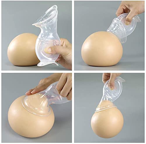 Haakaa Gen 2 Silicone Breast Pump with Suction Base and Leak-Proof Silicone Cap, 4 oz/100 ml, BPA PVC and Phthalate Free