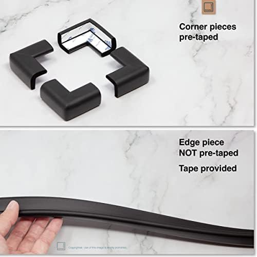 Slim-Fit 27ft Edge 8 Corners - Bundle & Save - RovingCove Slimfit Edge Corner Guards, Onyx Black