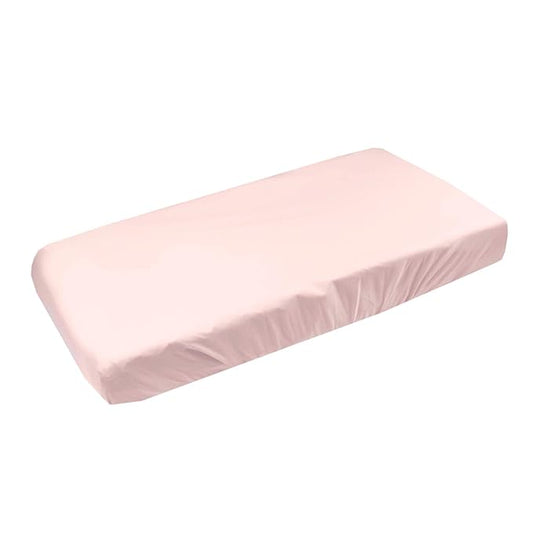Copper Pearl Premium Knit Changing Pad Cover Soft, Stylish, and Universal Fit for All Standard Diaper Changing Pads, Trendy Design Changing Pad Covers, Blush