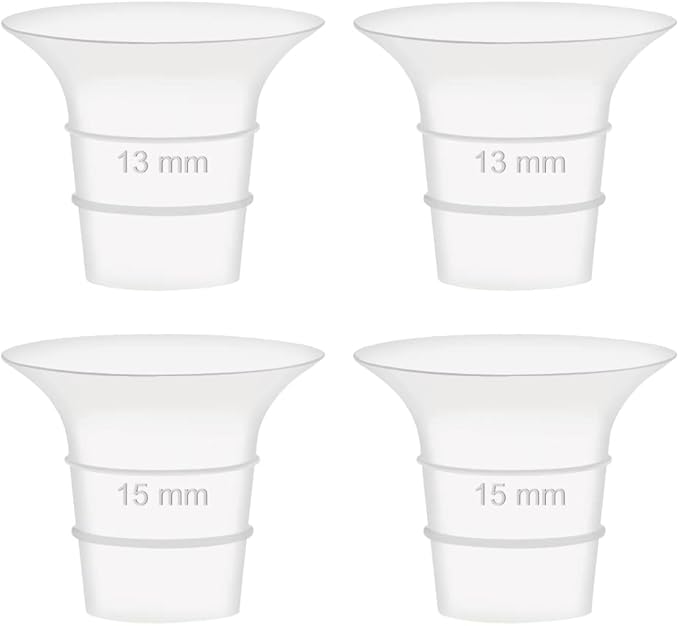 Maymom 13&15mm Flange Insert Compatible with Elvie Single/Double Electric, Elvie Stride 24mm Wearable Cup, Not Original Elvie Stride Replacement Pump Parts