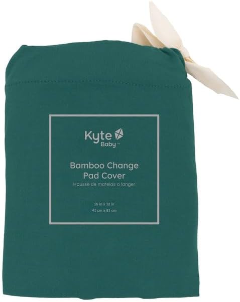 Kyte Baby Soft Change Pad Cover, Rayon Made from Bamboo Material (Emerald)